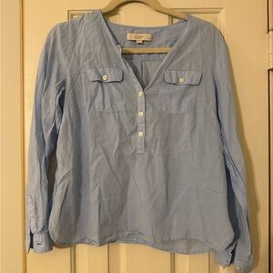 LOFT Women's Blue Blouse